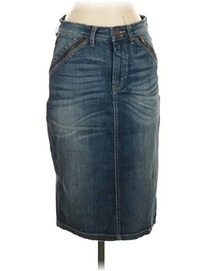Pre-owned Blanknyc Blank Nyc Denim Skirt In Blue