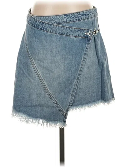 Pre-owned Blanknyc Blank Nyc Denim Skirt In Blue