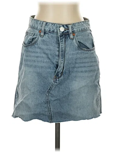 Pre-owned Blanknyc Blank Nyc Denim Skirt In Blue