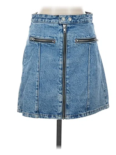 Pre-owned Blanknyc Blank Nyc Denim Skirt In Blue
