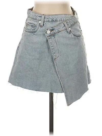 Pre-owned Blanknyc Blank Nyc Denim Skirt In Blue