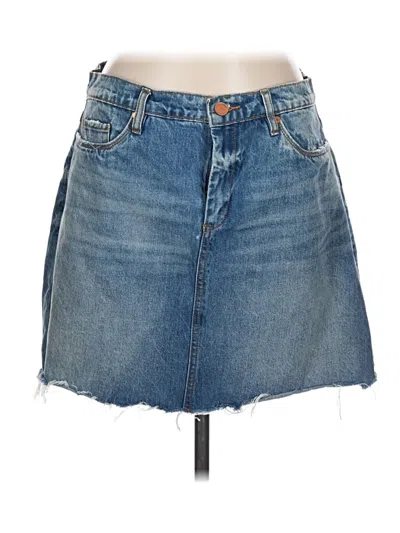 Pre-owned Blanknyc Blank Nyc Denim Skirt In Blue