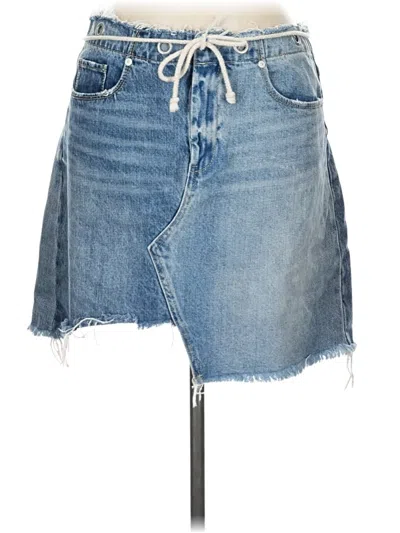 Pre-owned Blanknyc Blank Nyc Denim Skirt In Blue