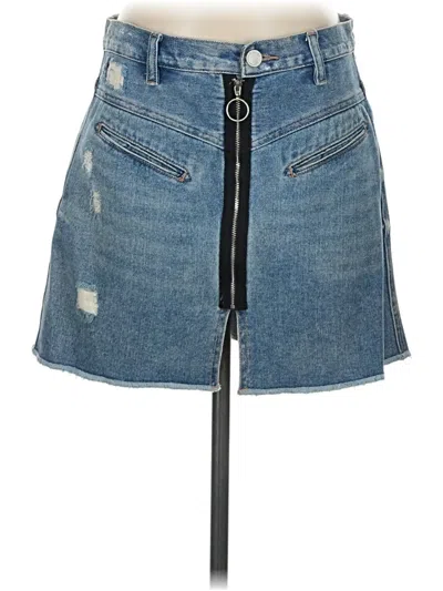 Pre-owned Blanknyc Blank Nyc Denim Skirt In Blue