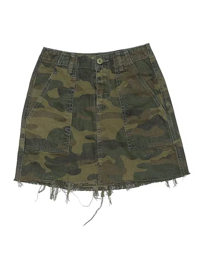 Pre-owned Blanknyc Blank Nyc Denim Skirt In Brown
