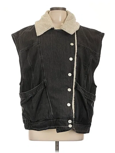 Pre-owned Blanknyc Blank Nyc Denim Vest In Black