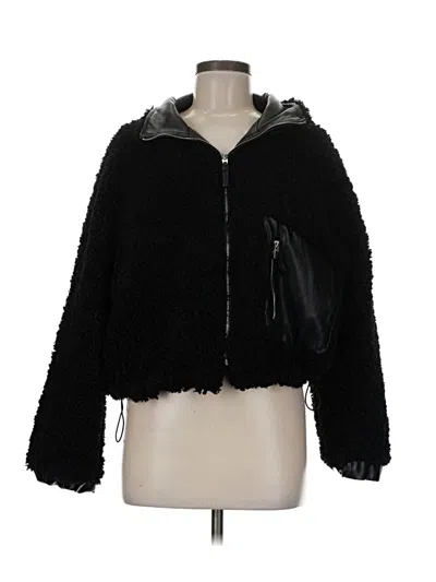 Pre-owned Blanknyc Blank Nyc Faux Fur Jacket In Black