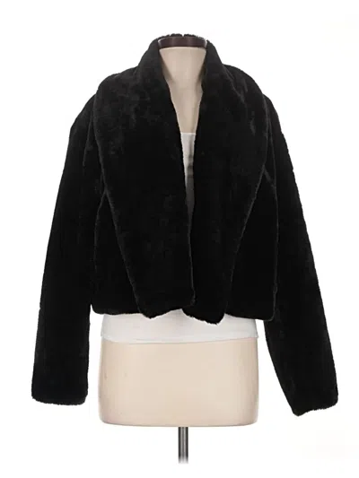 Pre-owned Blanknyc Blank Nyc Faux Fur Jacket In Black