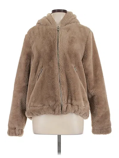 Pre-owned Blanknyc Blank Nyc Faux Fur Jacket In Brown