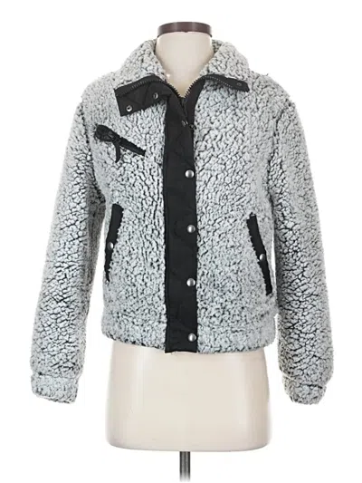 Pre-owned Blanknyc Blank Nyc Faux Fur Jacket In Gray