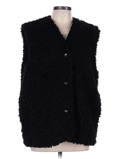 Pre-owned Blanknyc Blank Nyc Faux Fur Vest In Black