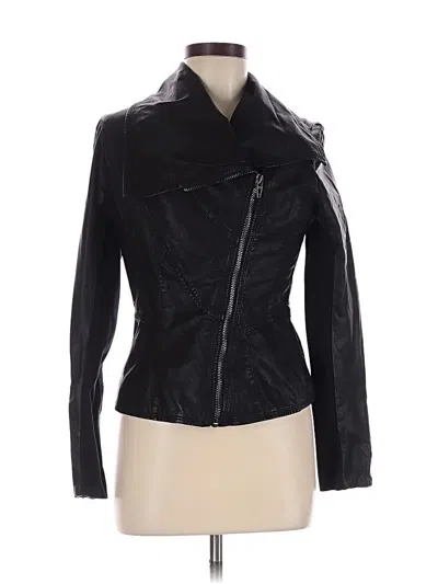 Pre-owned Blanknyc Blank Nyc Faux Leather Jacket In Black