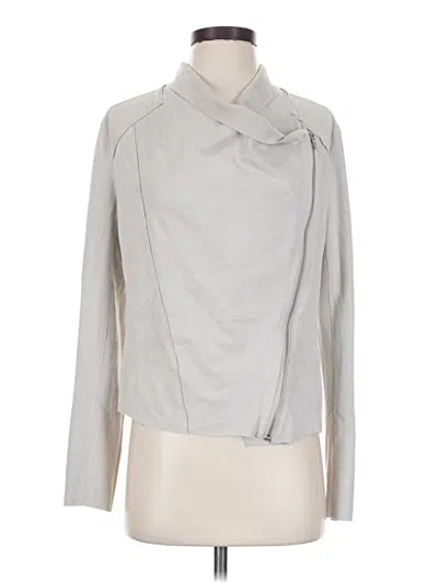Pre-owned Blanknyc Blank Nyc Faux Leather Jacket In Silver