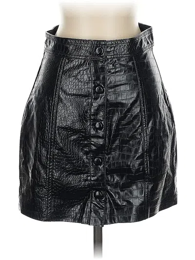 Pre-owned Blanknyc Blank Nyc Faux Leather Skirt