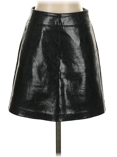 Pre-owned Blanknyc Blank Nyc Faux Leather Skirt In Black