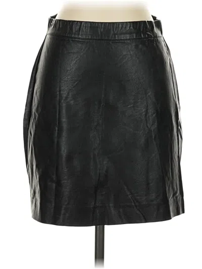 Pre-owned Blanknyc Blank Nyc Faux Leather Skirt In Black