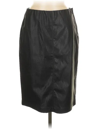 Pre-owned Blanknyc Blank Nyc Faux Leather Skirt In Black