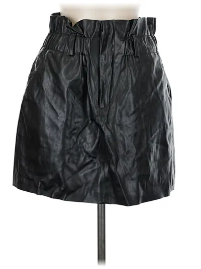 Pre-owned Blanknyc Blank Nyc Faux Leather Skirt In Black
