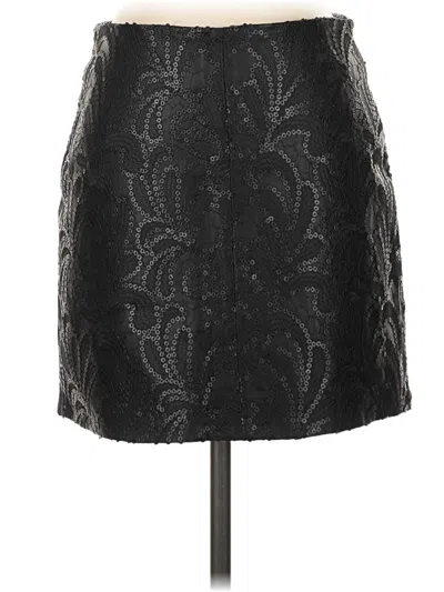 Pre-owned Blanknyc Blank Nyc Faux Leather Skirt In Black