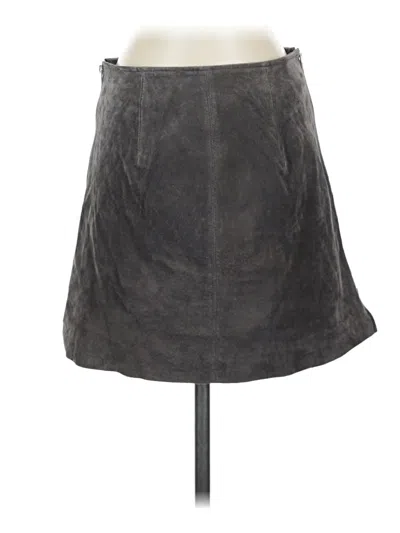 Pre-owned Blanknyc Blank Nyc Faux Leather Skirt In Gray