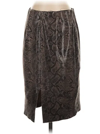 Pre-owned Blanknyc Blank Nyc Faux Leather Skirt In Tan