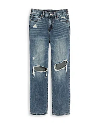 Blanknyc Blank Nyc Girls' Distressed Cotton Jeans - Big Kid In Study Hall