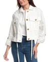 Blanknyc Blank Nyc Great Catch Linen-blend Jacket In White