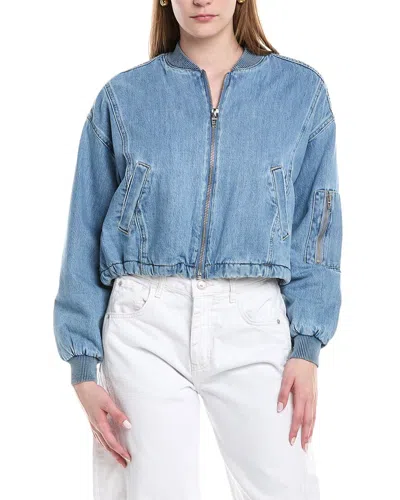 Blanknyc Blank Nyc Guest Star Bomber Jacket In 轻度水洗