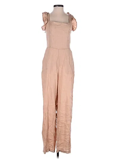 Pre-owned Blanknyc Blank Nyc Jumpsuit In Tan