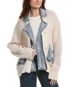 Blanknyc Blank Nyc Last Call Wool-blend Sweater Jacket In Neutral