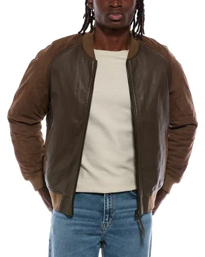 Blanknyc Blank Nyc Leather Bomber Jacket In Black