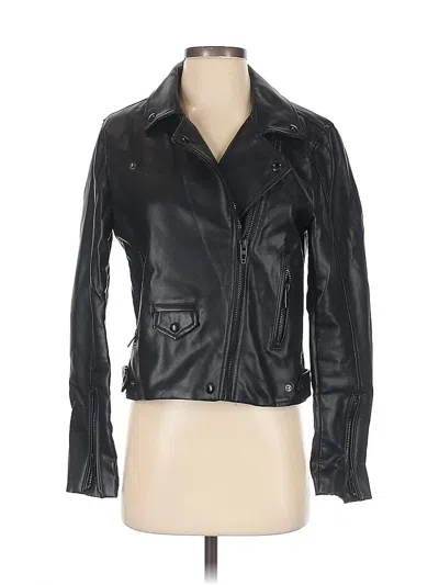 Pre-owned Blanknyc Blank Nyc Leather Jacket In Black