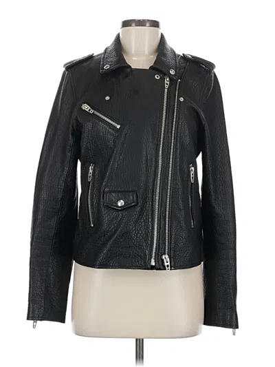 Pre-owned Blanknyc Blank Nyc Leather Jacket In Black