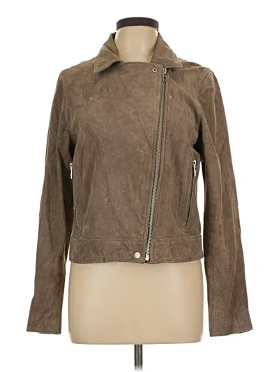 Pre-owned Blanknyc Blank Nyc Leather Jacket In Brown