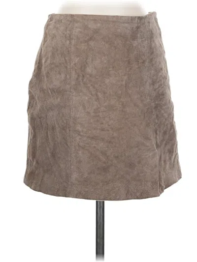 Pre-owned Blanknyc Blank Nyc Leather Skirt In Gray