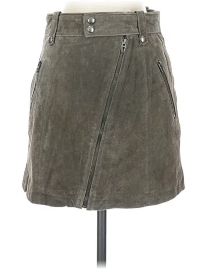 Pre-owned Blanknyc Blank Nyc Leather Skirt In Gray