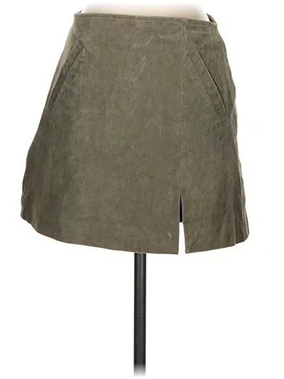 Pre-owned Blanknyc Blank Nyc Leather Skirt In Green