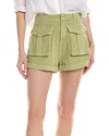 Blanknyc Womens Linen Denim Shorts In Green