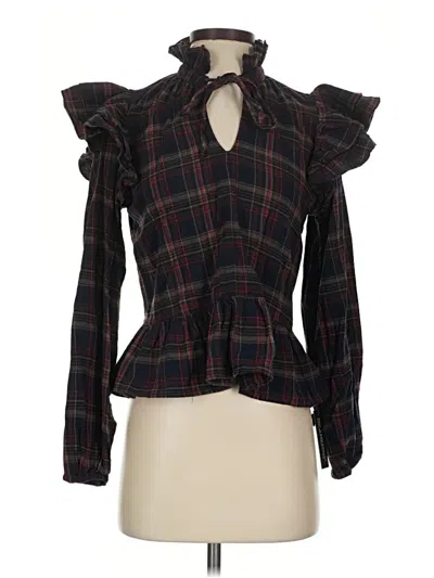Pre-owned Blanknyc Blank Nyc Long Sleeve Blouse In Black