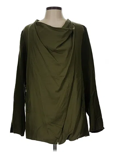 Pre-owned Blanknyc Blank Nyc Long Sleeve Blouse In Green