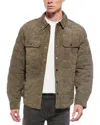 Blanknyc Blank Nyc Over The Moon Quilted Suede Jacket In Brown