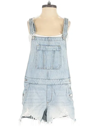 Pre-owned Blanknyc Blank Nyc Overall Shorts In Blue
