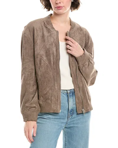 Blanknyc Blank Nyc Oyster Shell Jacket In Brown