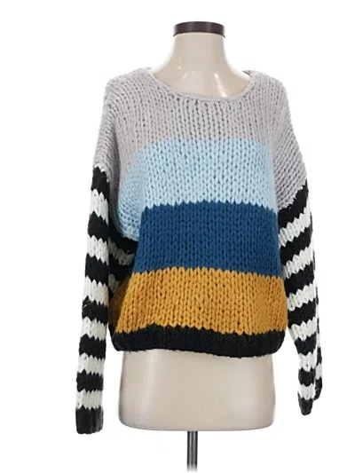 Pre-owned Blanknyc Blank Nyc Pullover Sweater In Blue