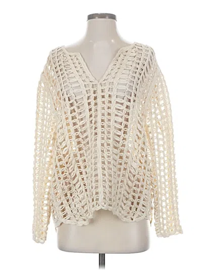 Pre-owned Blanknyc Blank Nyc Pullover Sweater In White