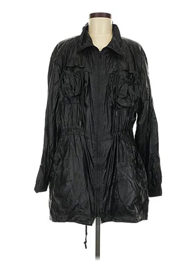 Pre-owned Blanknyc Blank Nyc Raincoat In Black