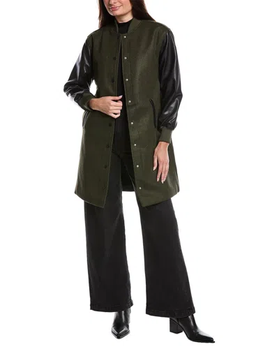 Blanknyc Blank Nyc Role Play Woven Jacket In Green