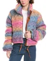Blanknyc Blank Nyc Roll Over Wool-blend Coat In Multi