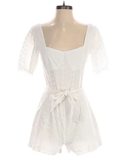Pre-owned Blanknyc Blank Nyc Romper In White