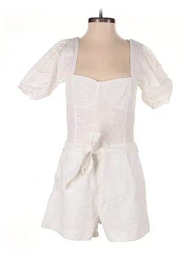 Pre-owned Blanknyc Blank Nyc Romper In White
